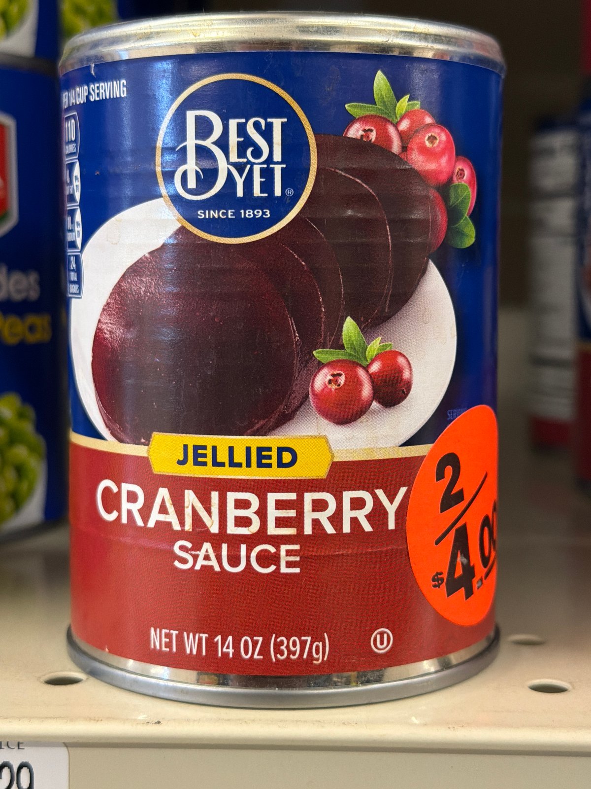 B-YET CRANBERRY SAUCE