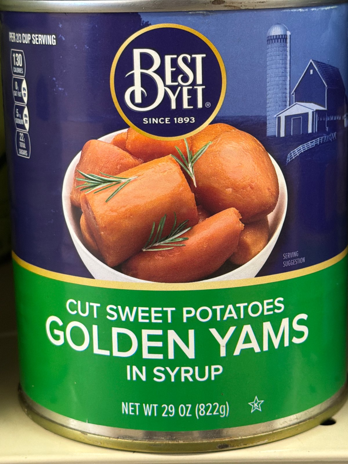 B-yet cut sweet potatoes gldn yams in syrup