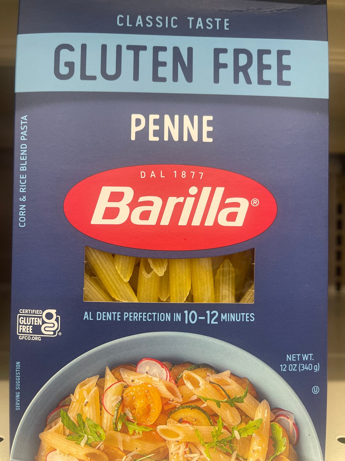 Barilla penne gluten free