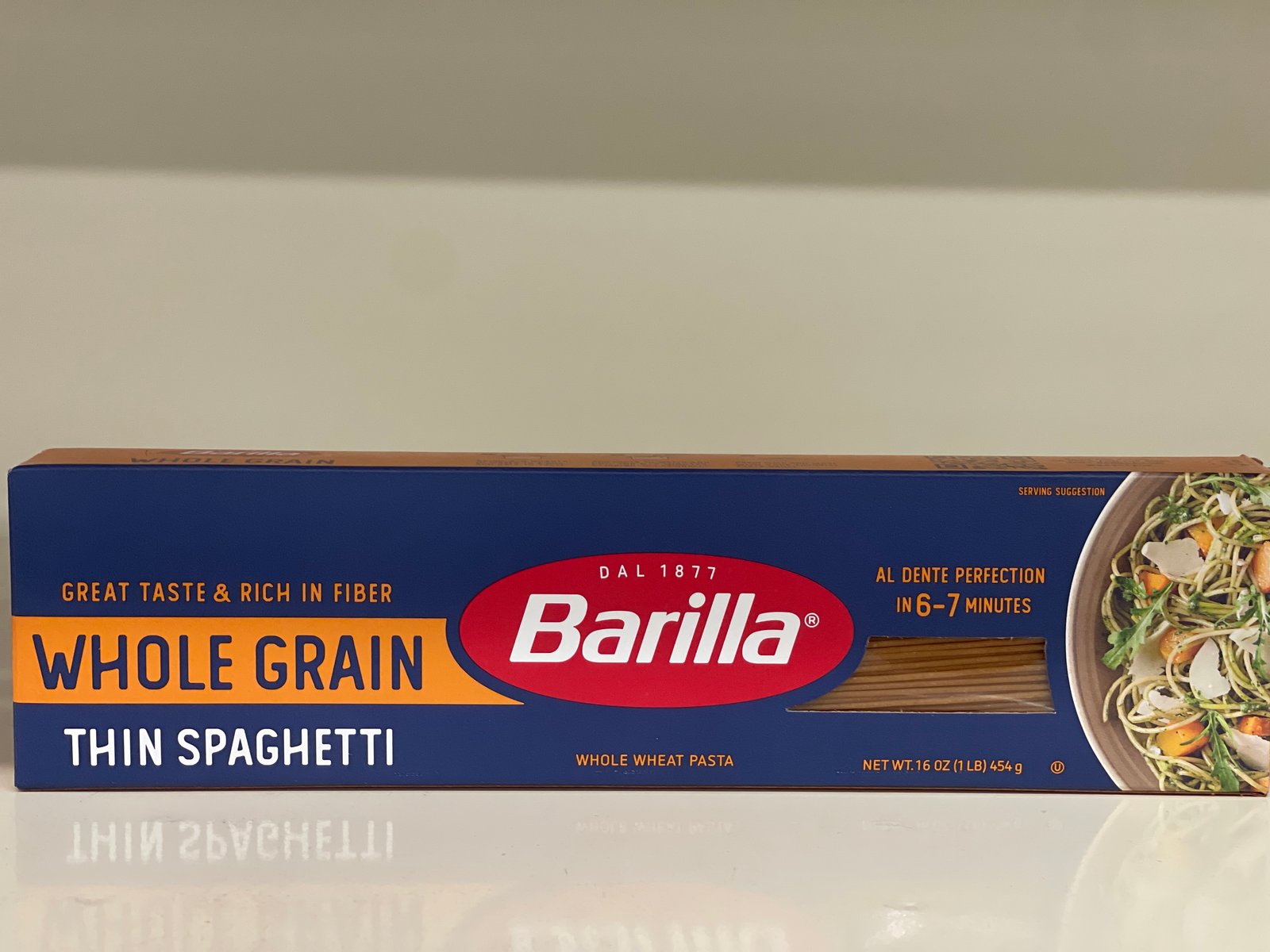 Barilla whole grain thin spaghetti