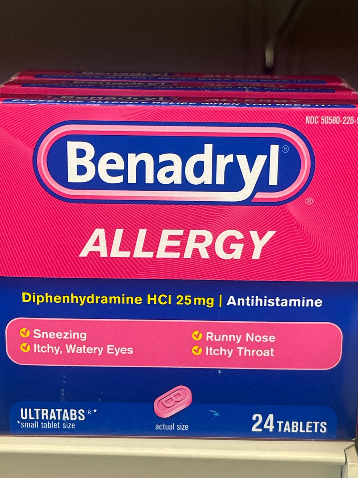 Benadryl allergy