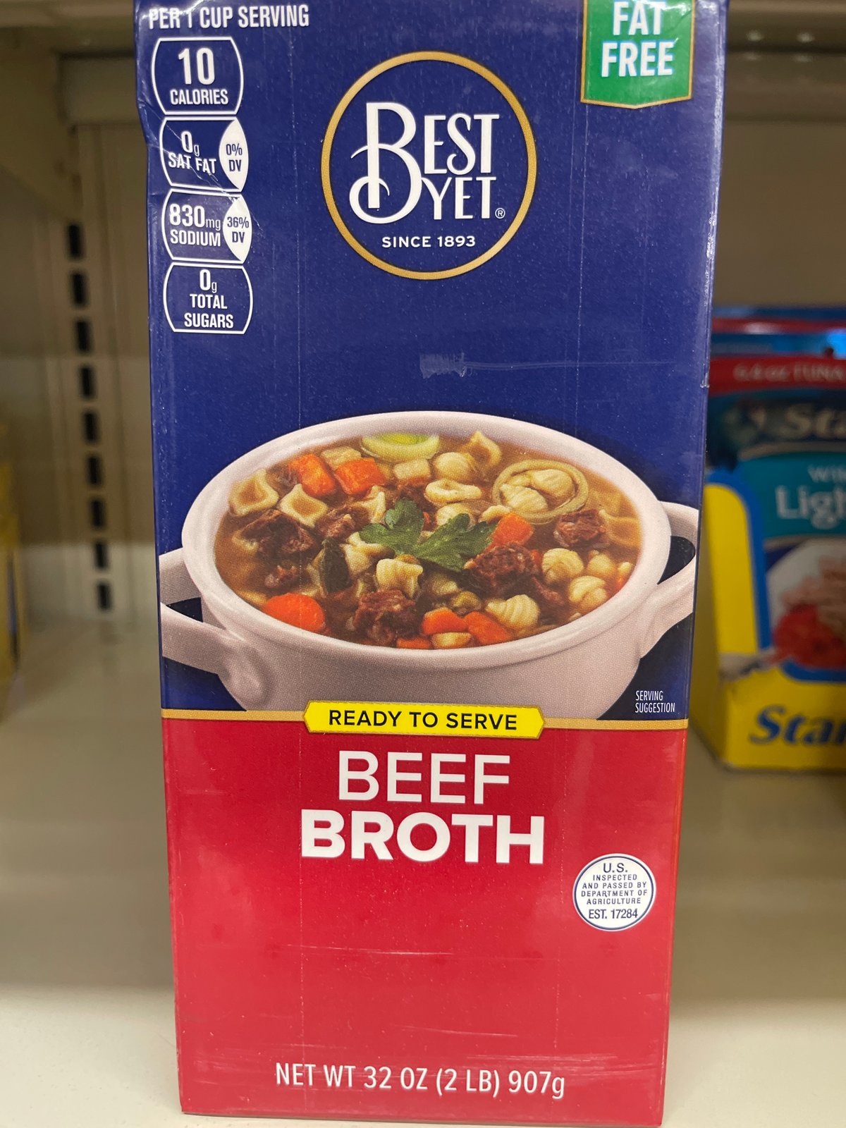 Best yet beef broth 32 oz