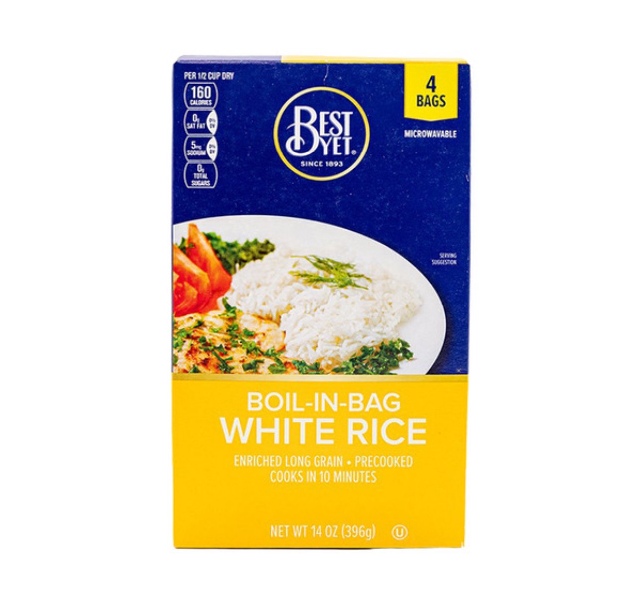 Best yet boil-in-bag white rice