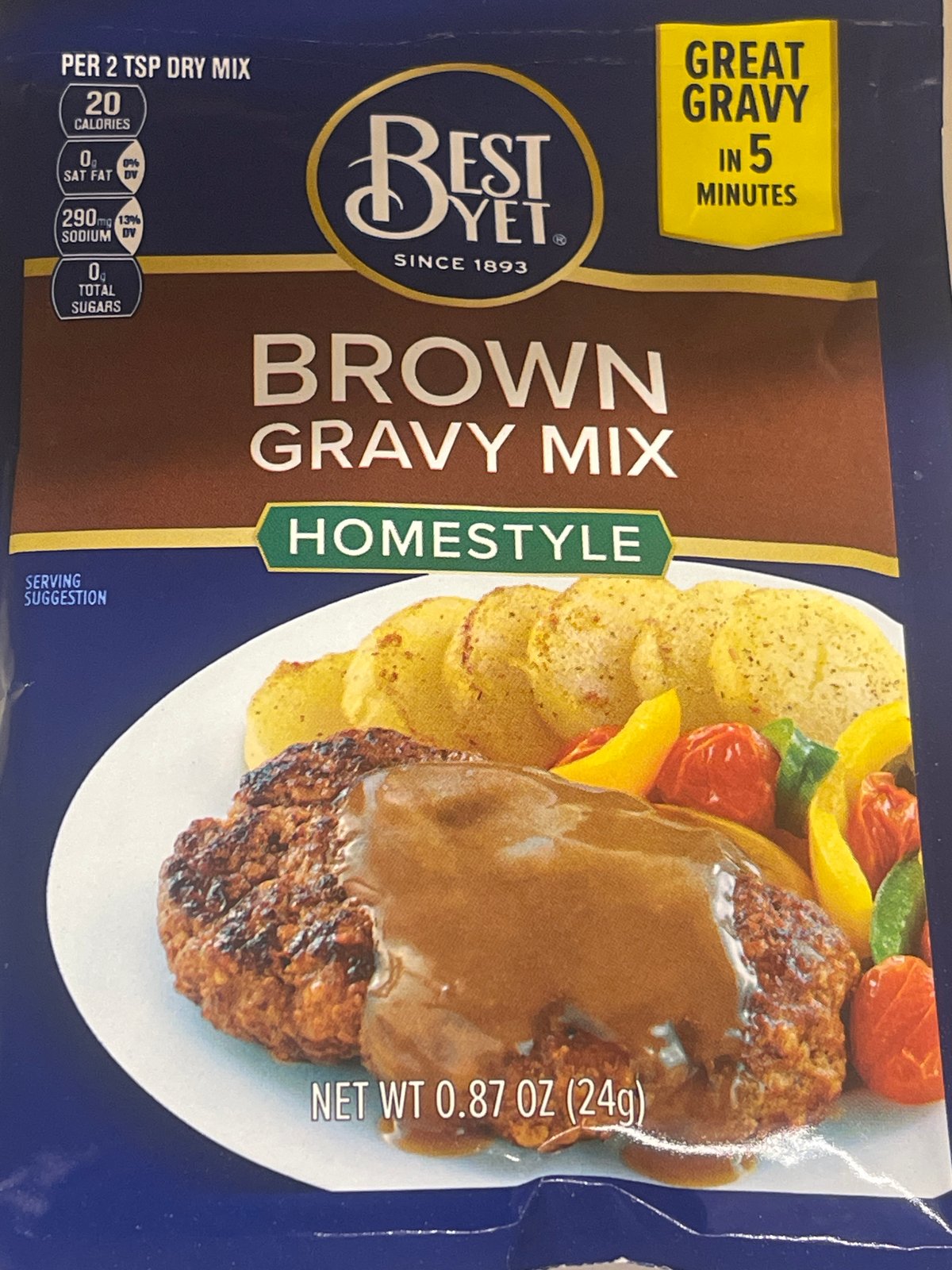 Best yet brown gravy mix