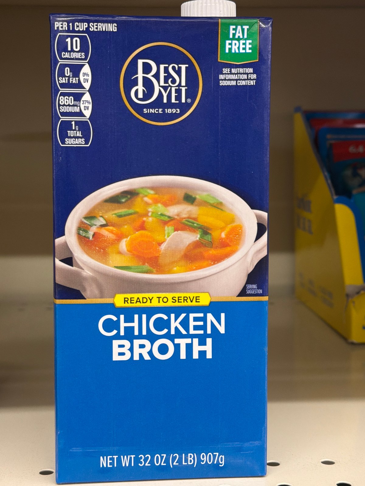 BEST YET CHICKEN BROTH 32 oz