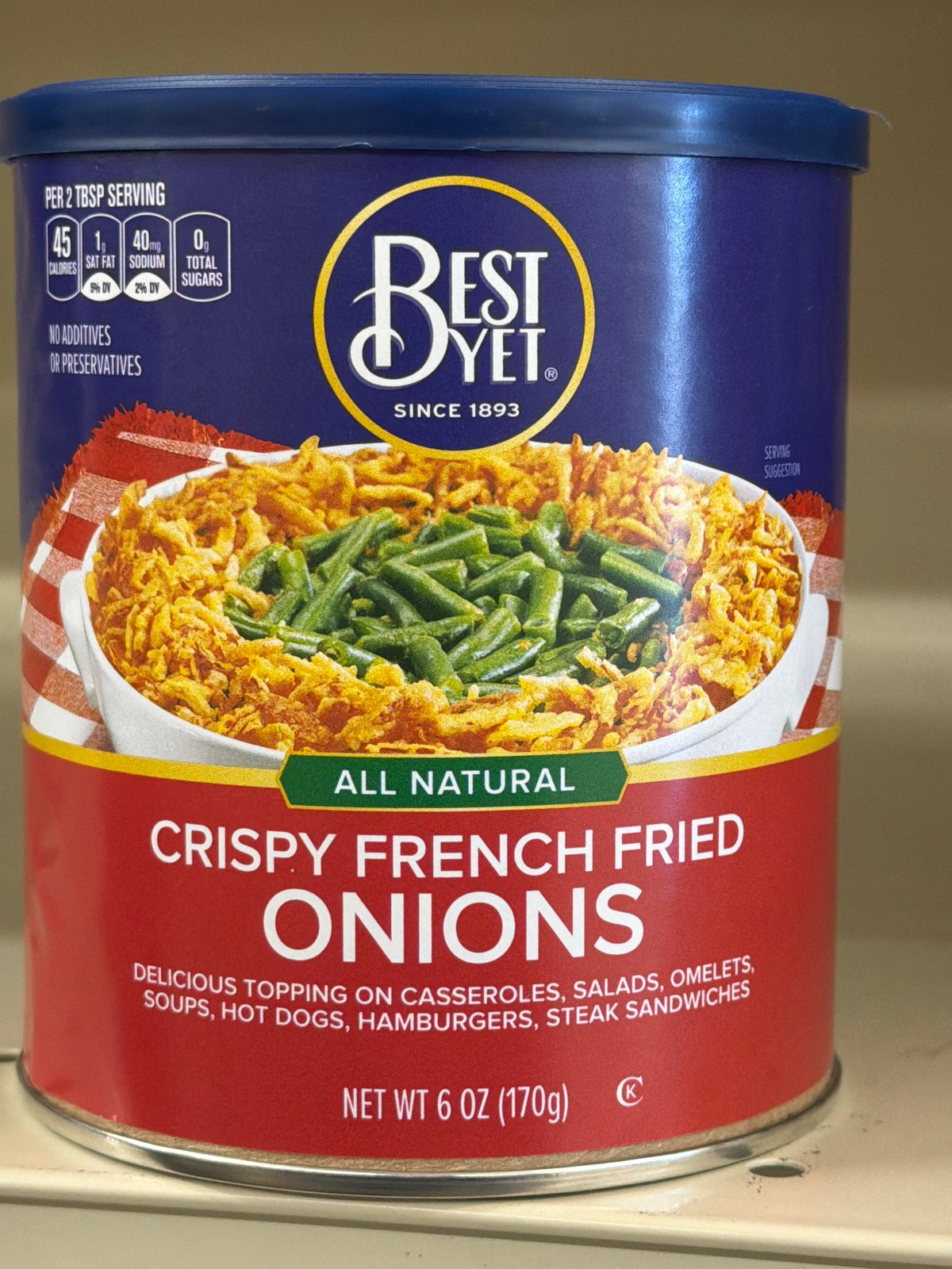 BEST YET CRISPY FRNCH FRIED ONIONS