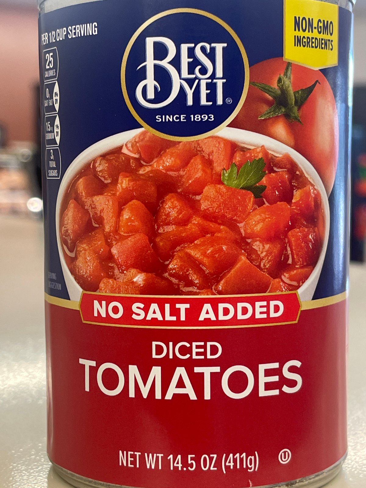Best yet diced tomatoes- no salt