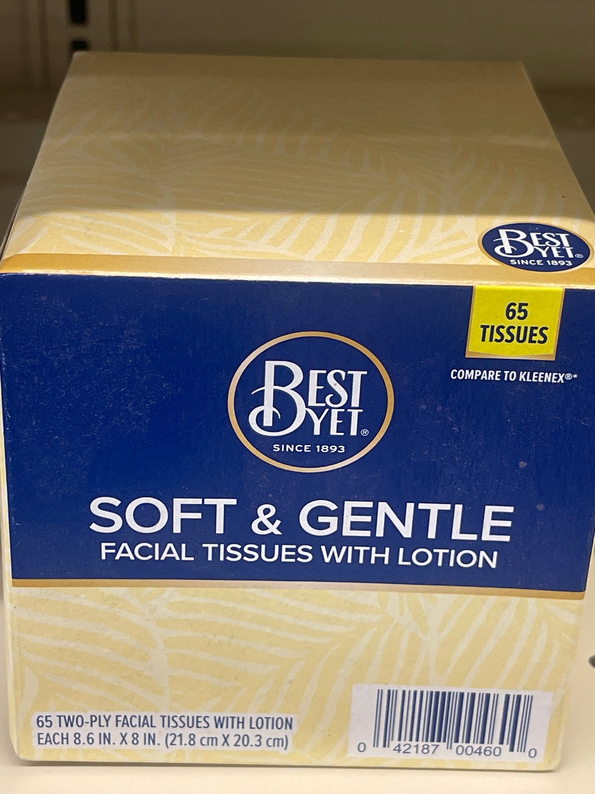 Best yet facial tissues with lotion