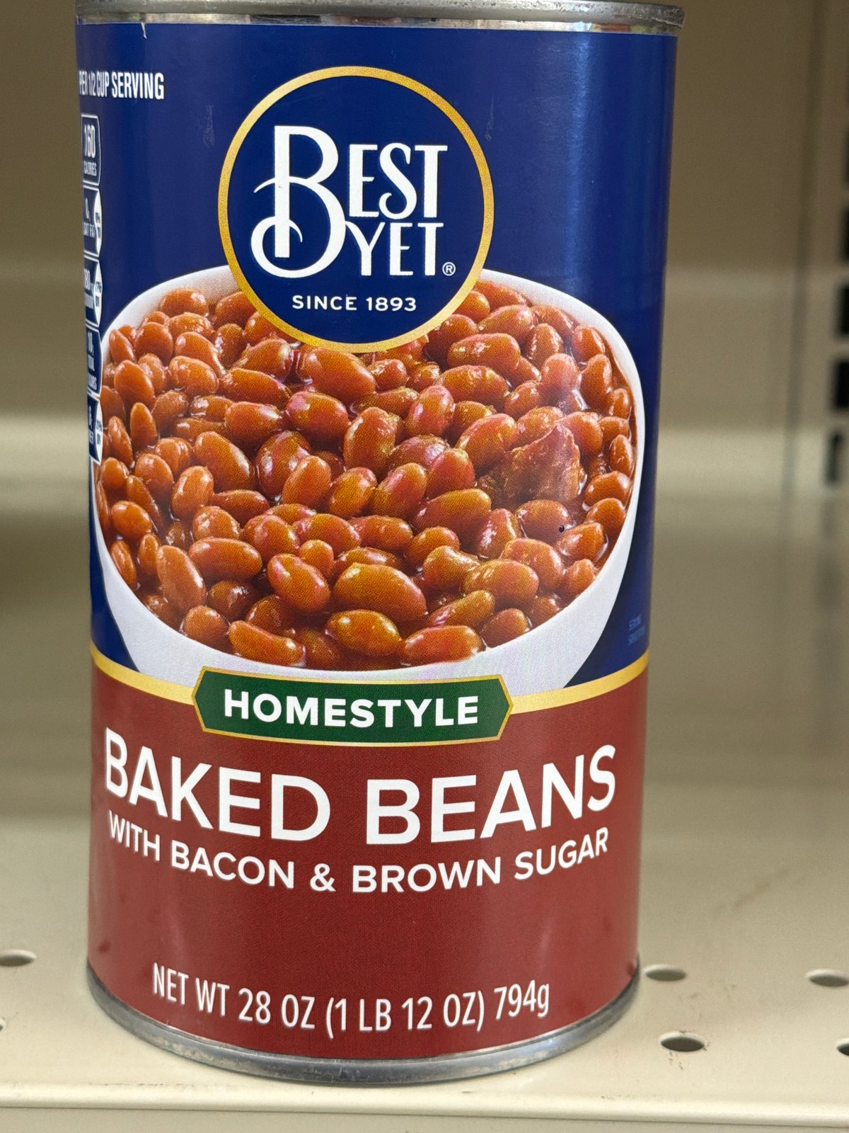 BEST YET HOMESTYLE BAKED BEANS 28oz