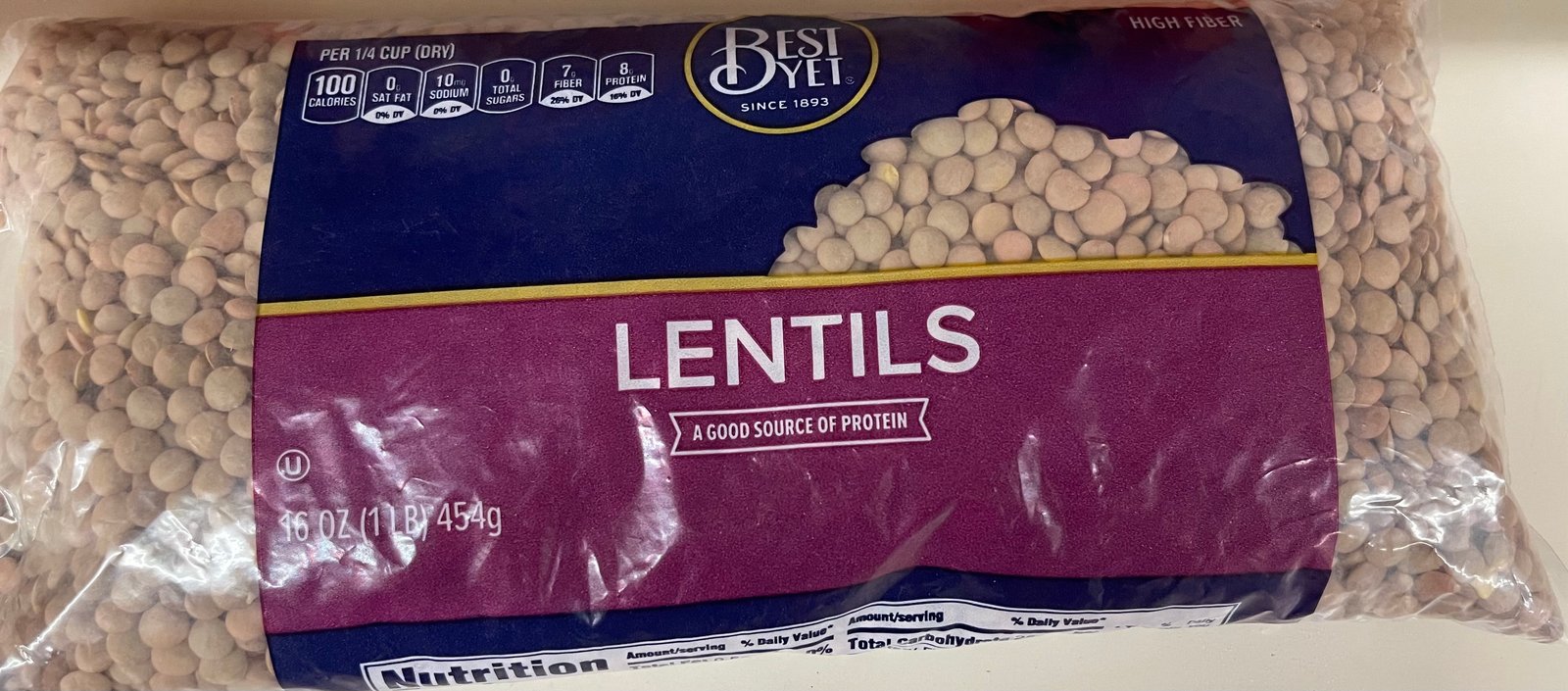 Best yet lentils-16 oz