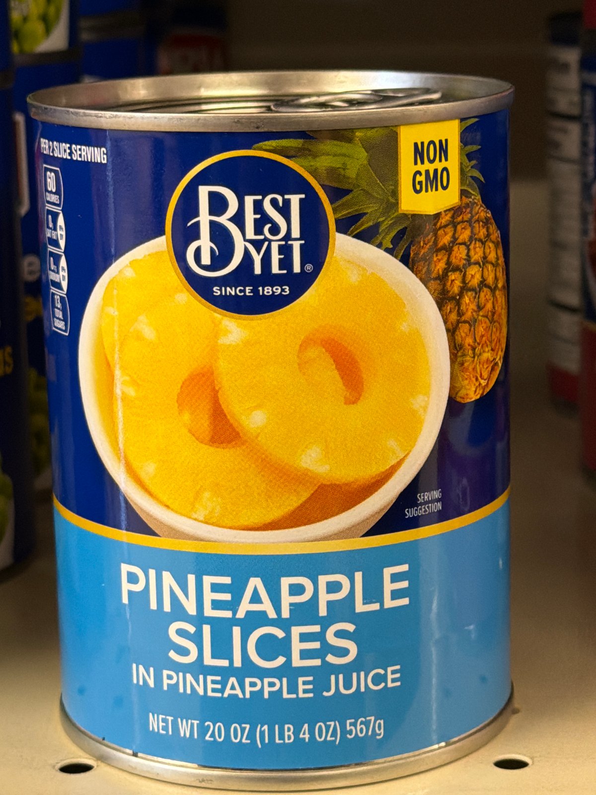 BEST YET PINEAPPLE SLICES 20oz