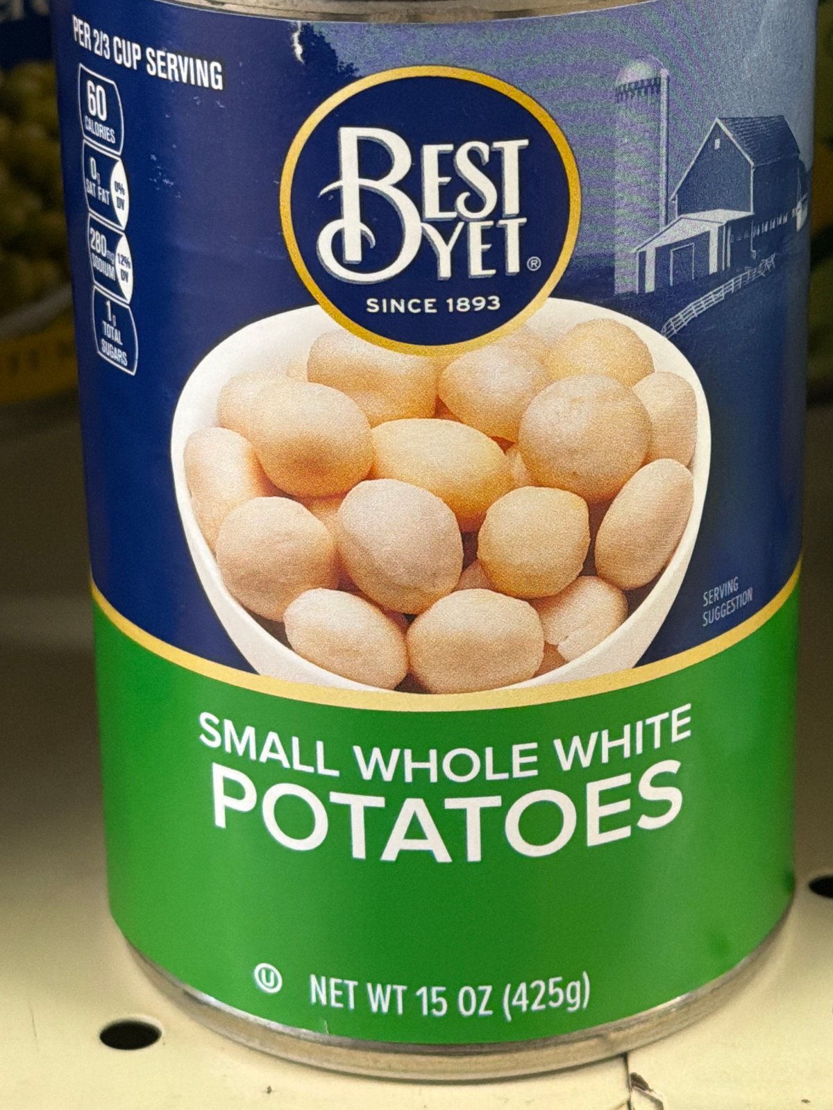 BEST YET SMALL WHOLE WHIT POTATOES