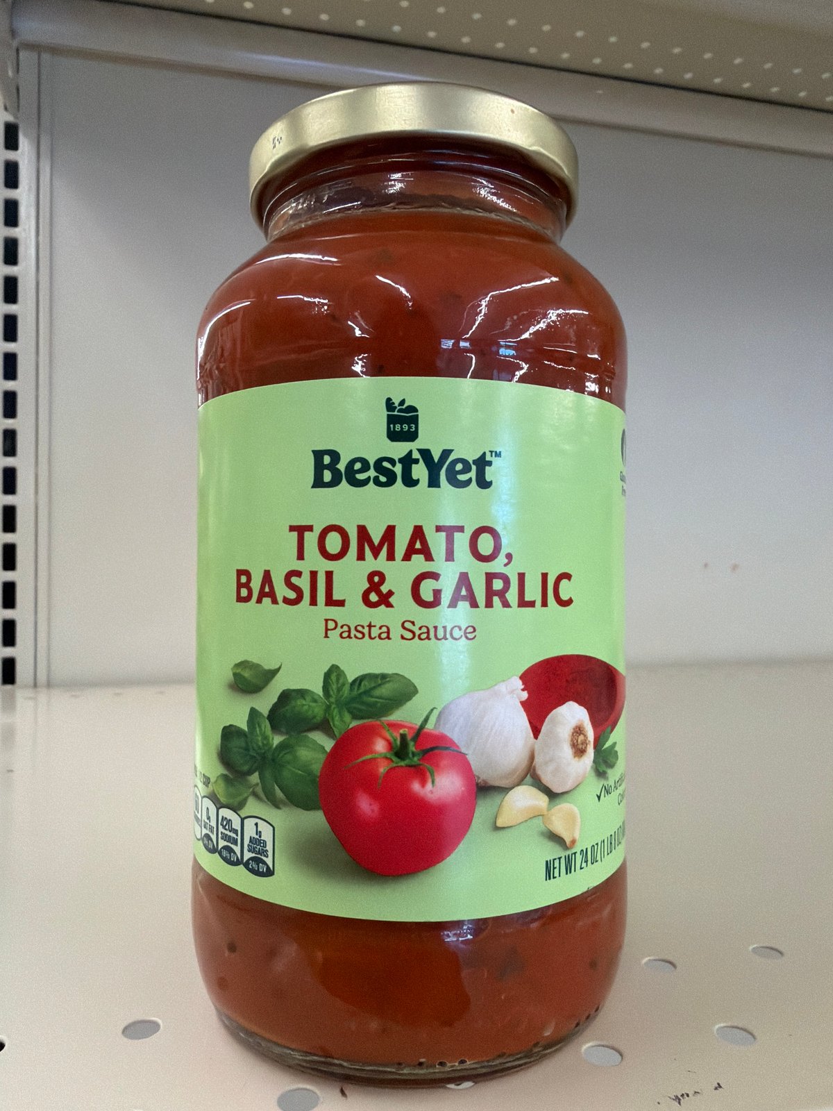 BEST YET TOMATO BASIL AND GARLIC PASTA SAUC