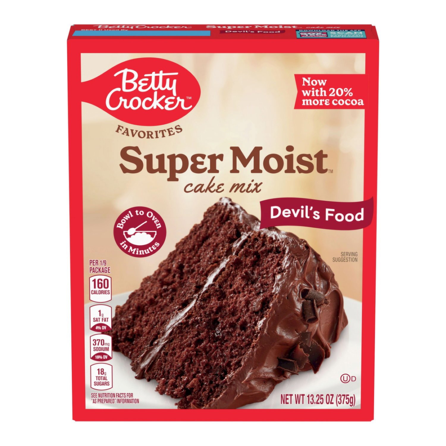 Betty CR Cake Mix Devils Food 13.25oz
