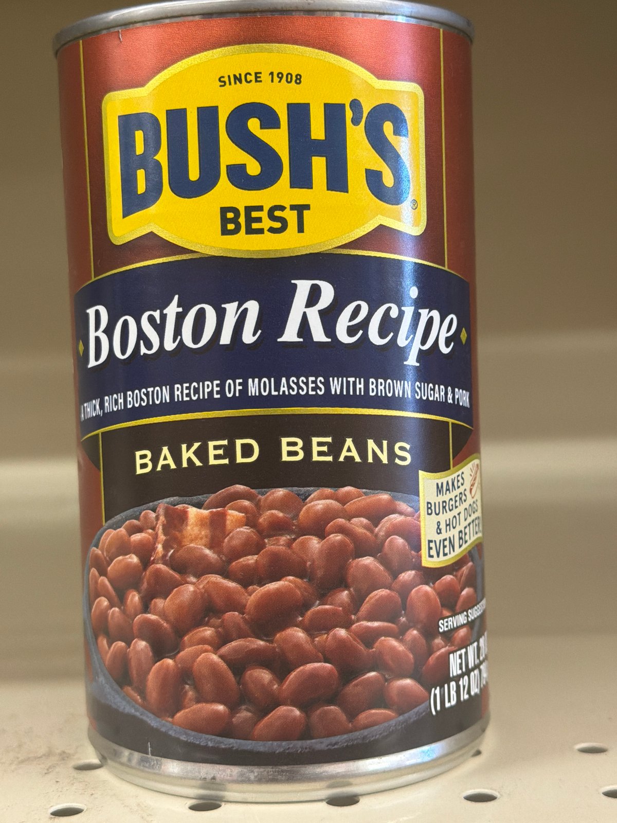 BUSHβS BOSTON RECIPE BAKED BEANS 28oz