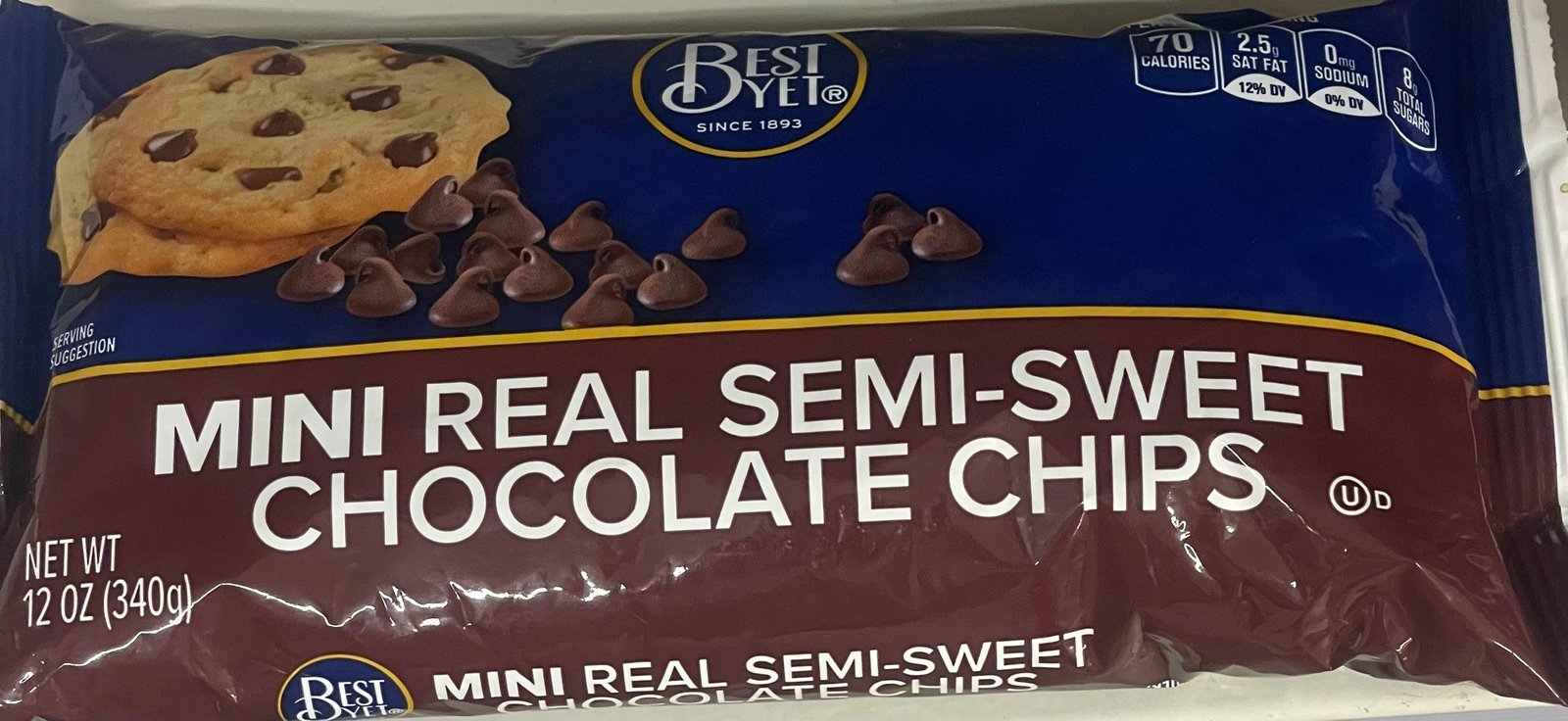 BY mini real semi sweet chocolate chips