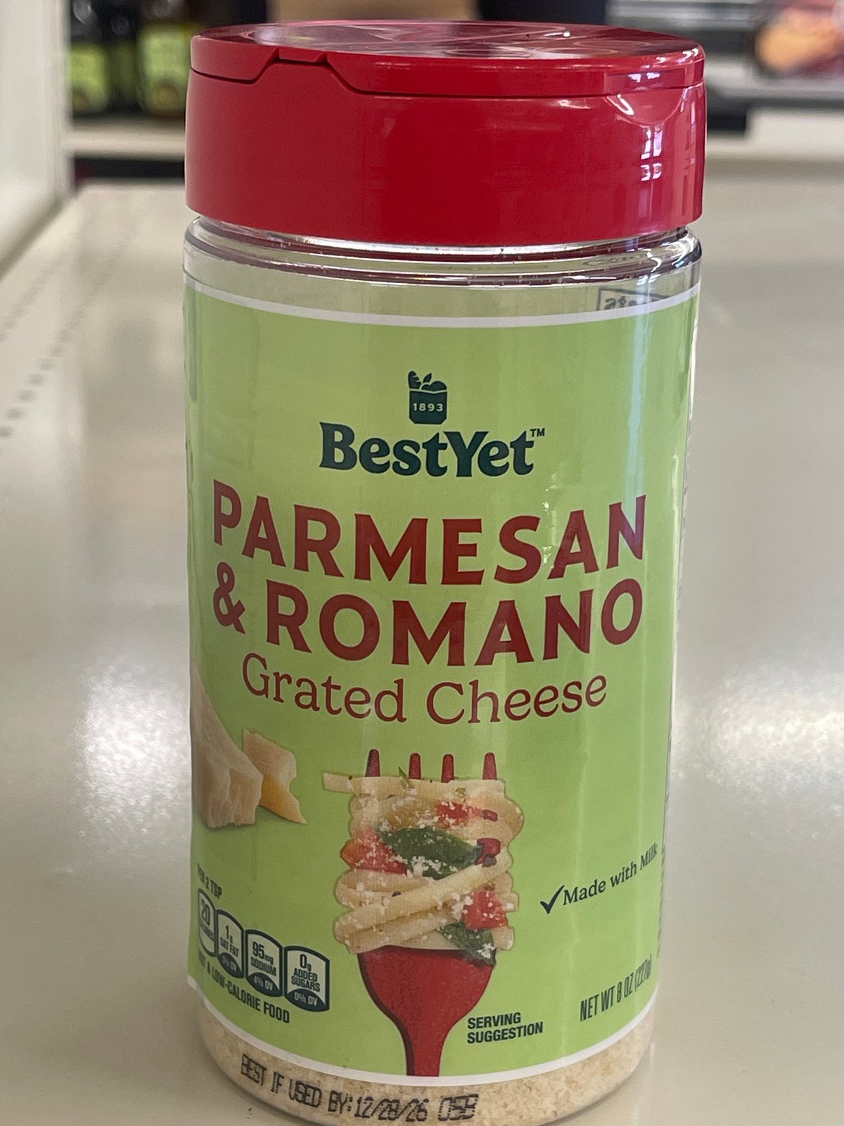 Best yet parmesan&romano grated cheese