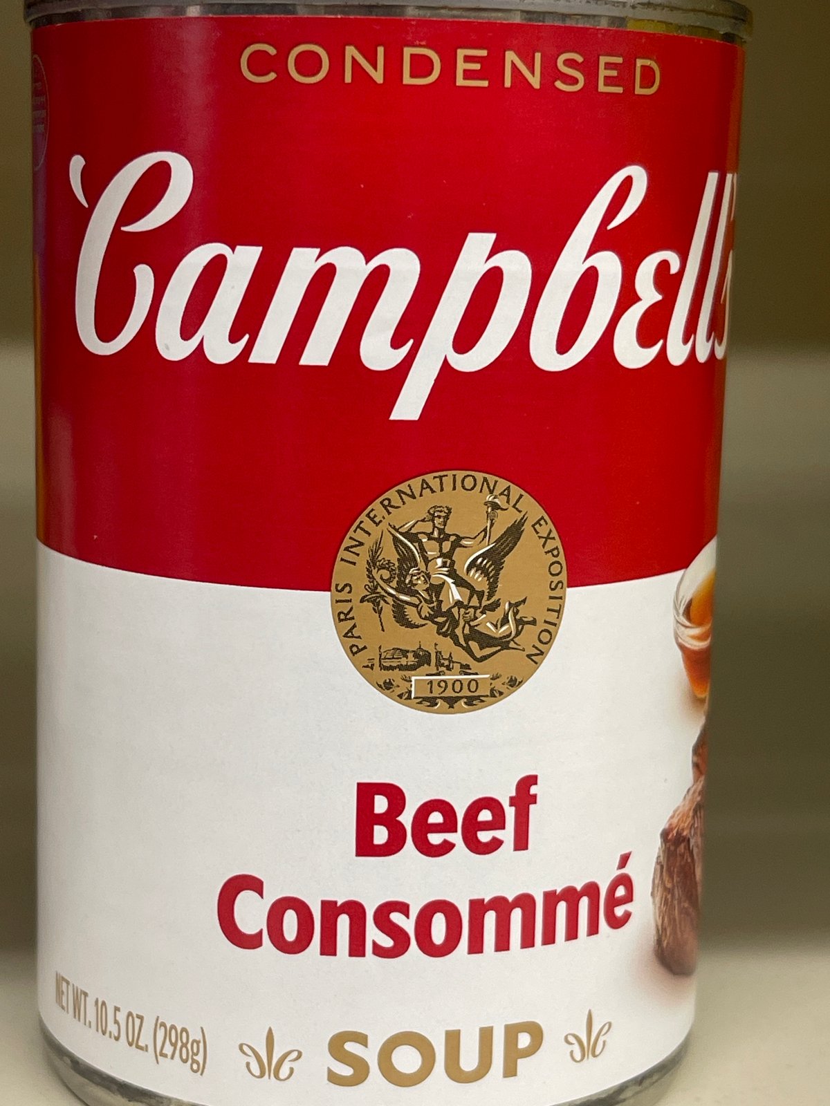 Campbells beef consomme soup