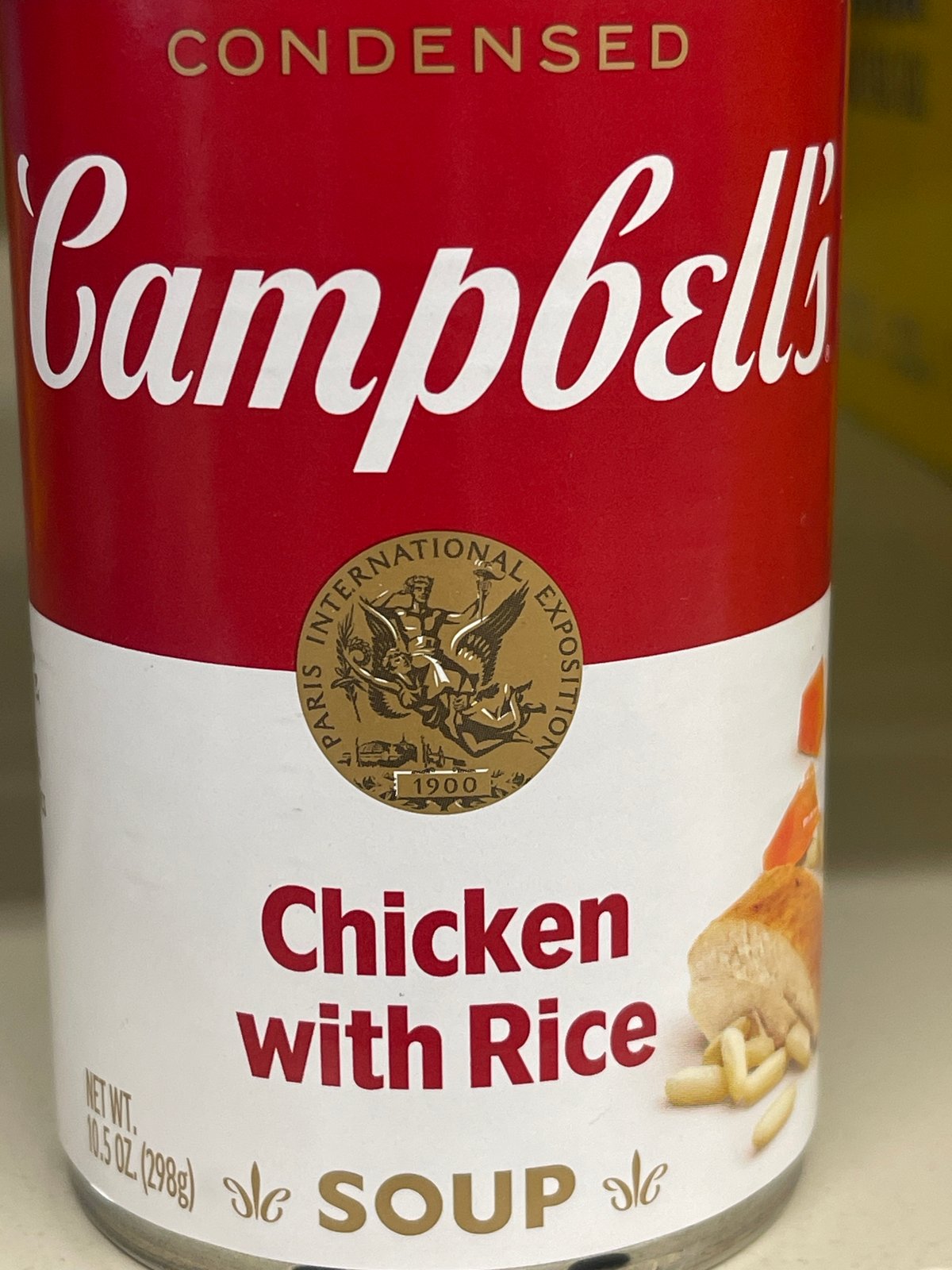 Campbell chicken with rice soup