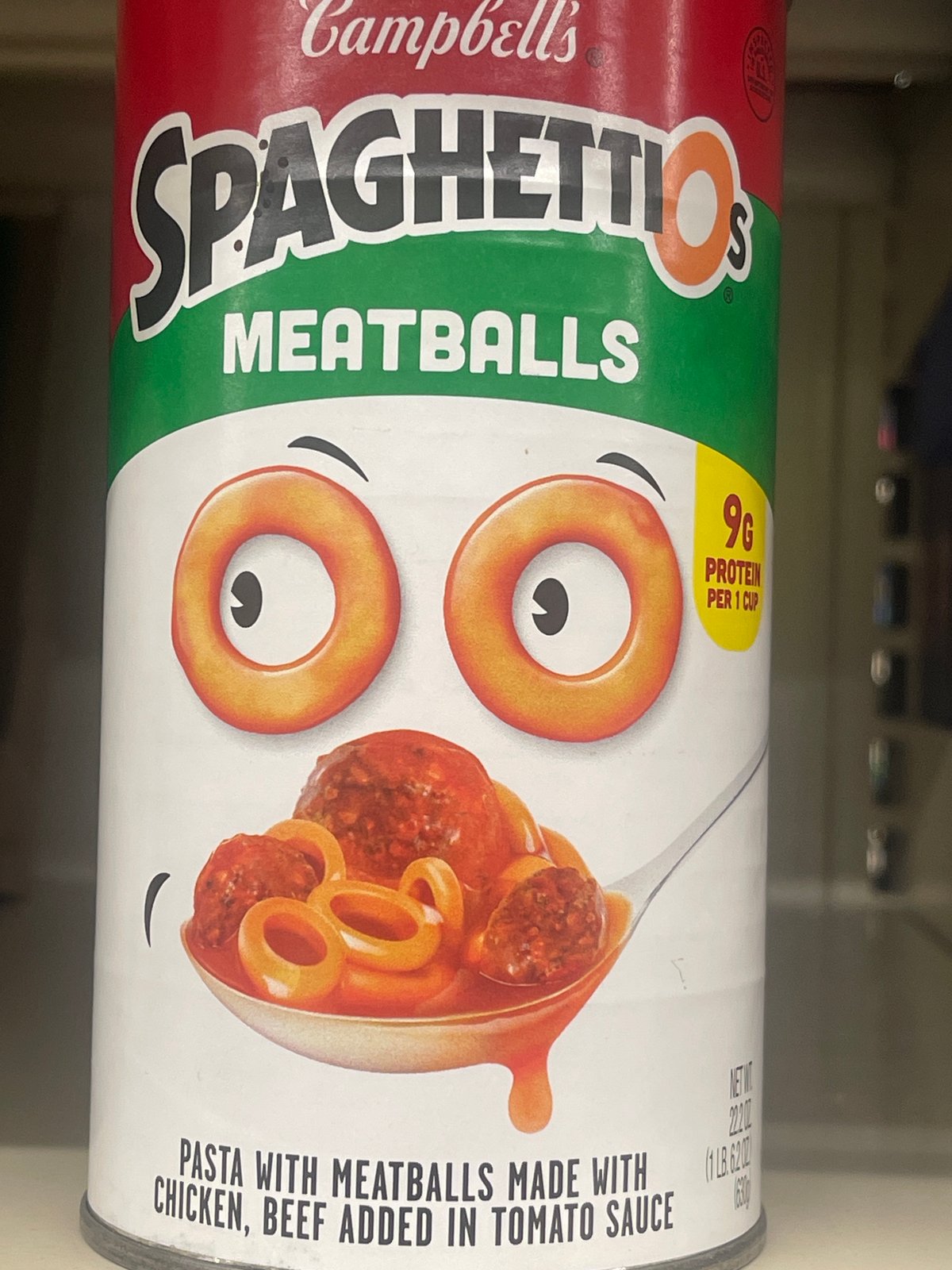 Campbells spaghettios meatballs