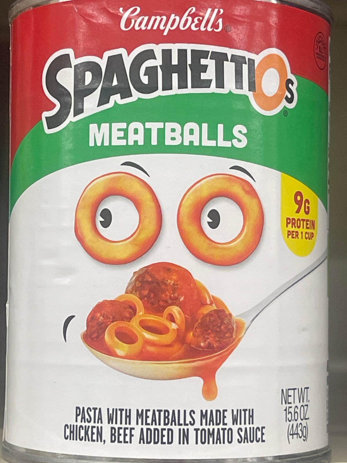 Campbells spaghettios meatballs-15.6 oz