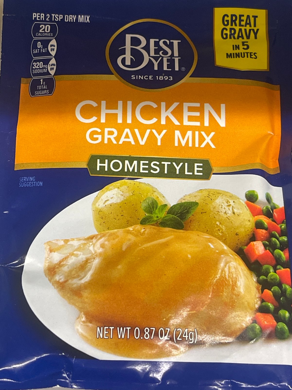 Best yet Chicken gravy mix