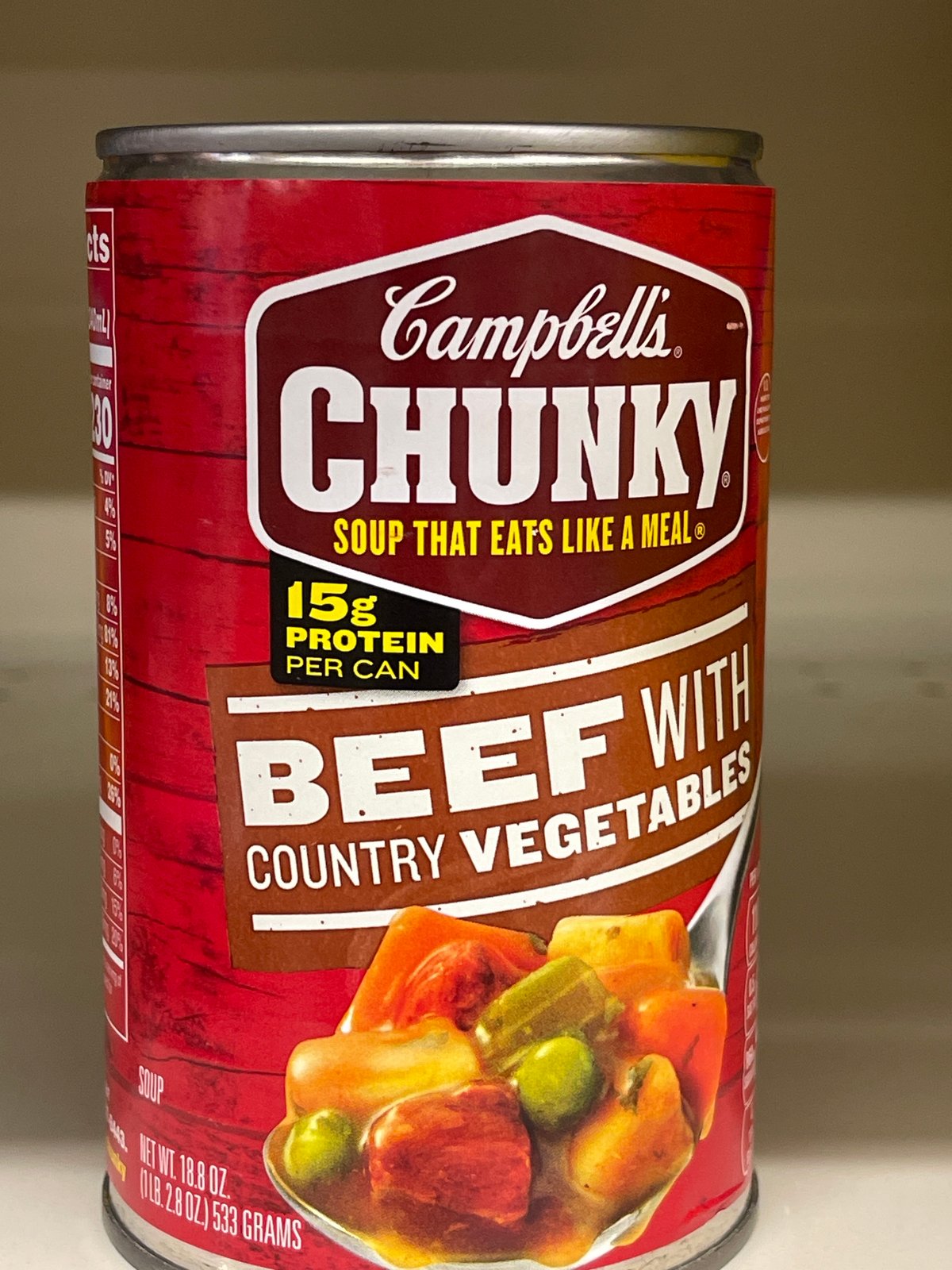 Chunky beef with vegetables