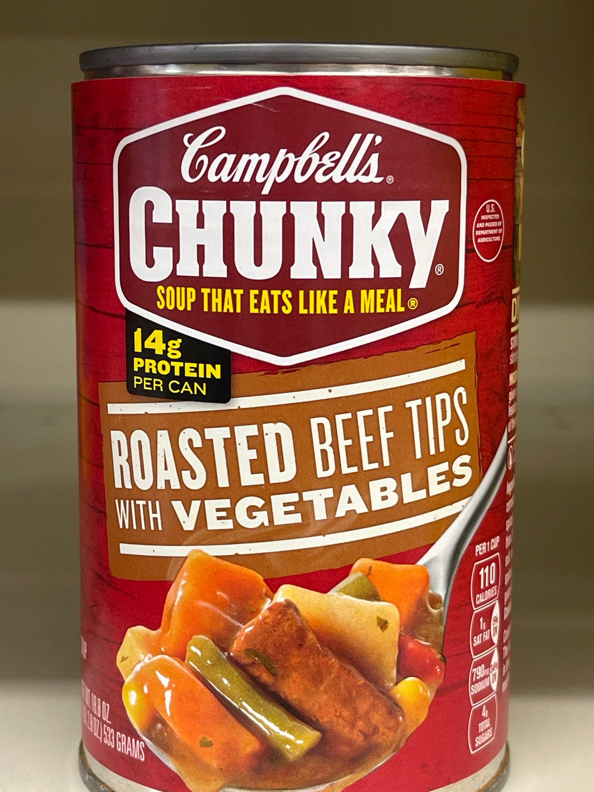 Chunky roasted beef tips with veggies