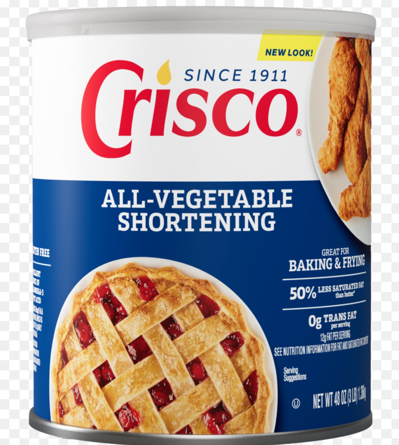 Crisco all-vegetable shortening