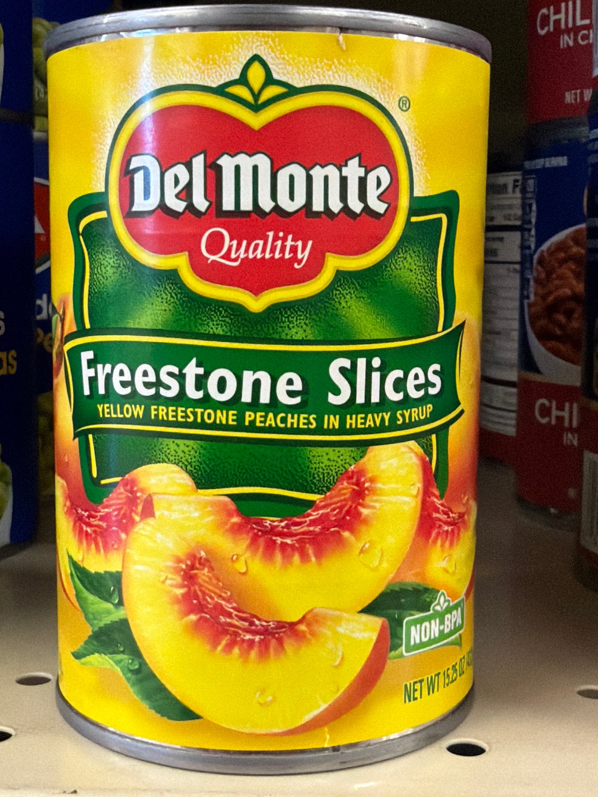 DEL MONTE FREESTONE SLICES 15.25oz