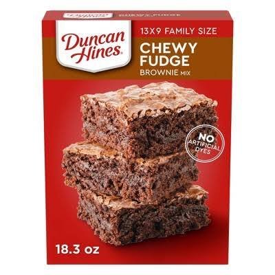 Duncan Hines chewy fudge brownie mix