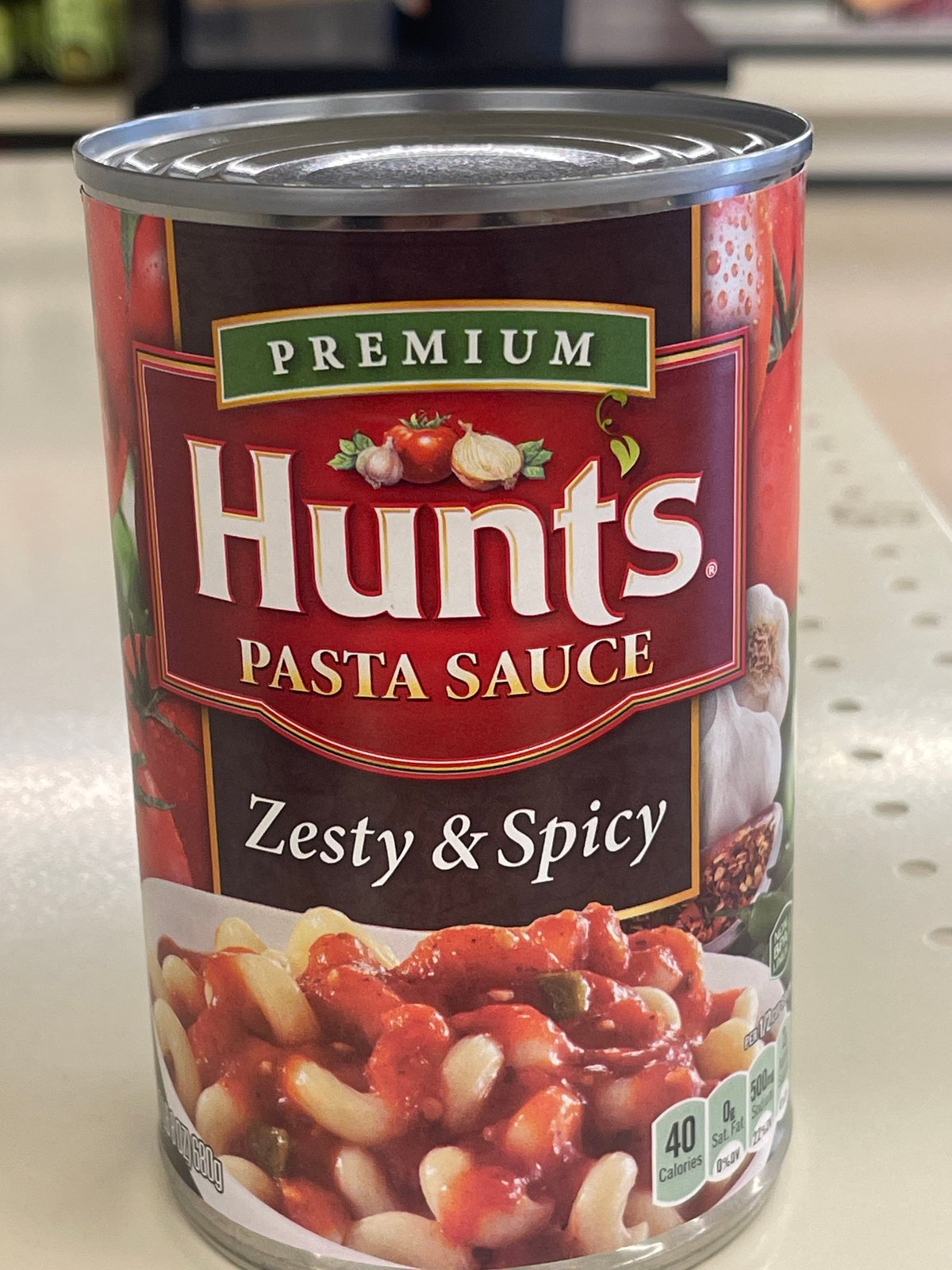 Hunts pasta sauce zesty&spicy