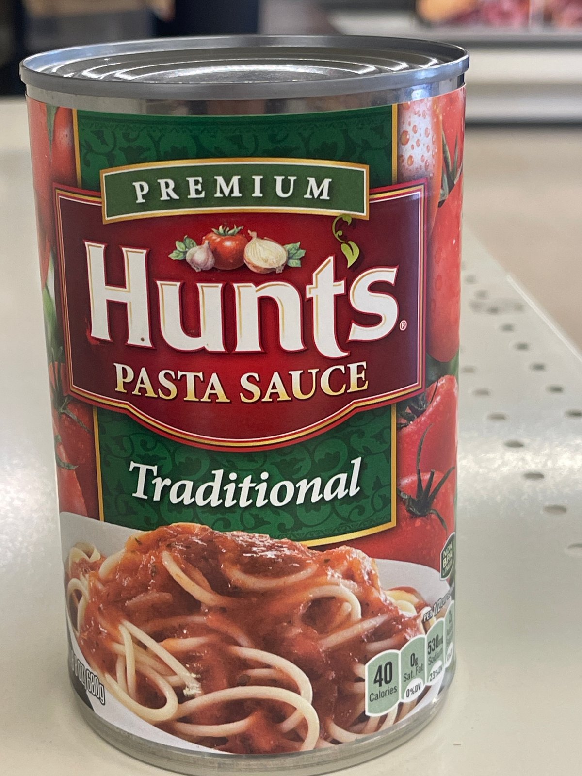 Hunts pasta sauce traditional