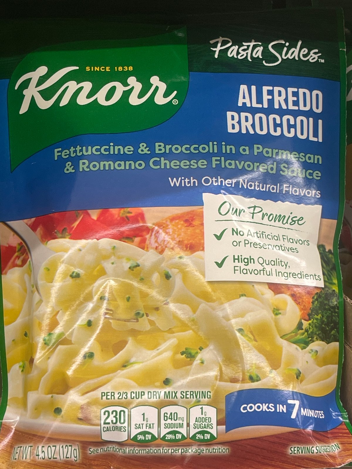 Knorr alfredo broccoli pasta