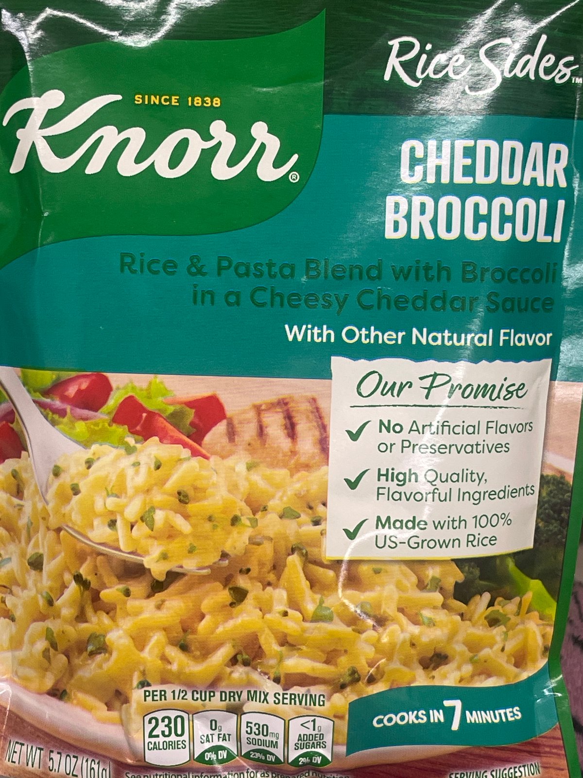 Knorr cheddar broccoli