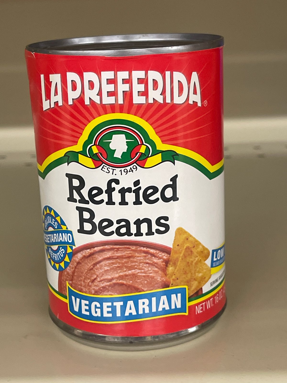 La preferida refried beans veg