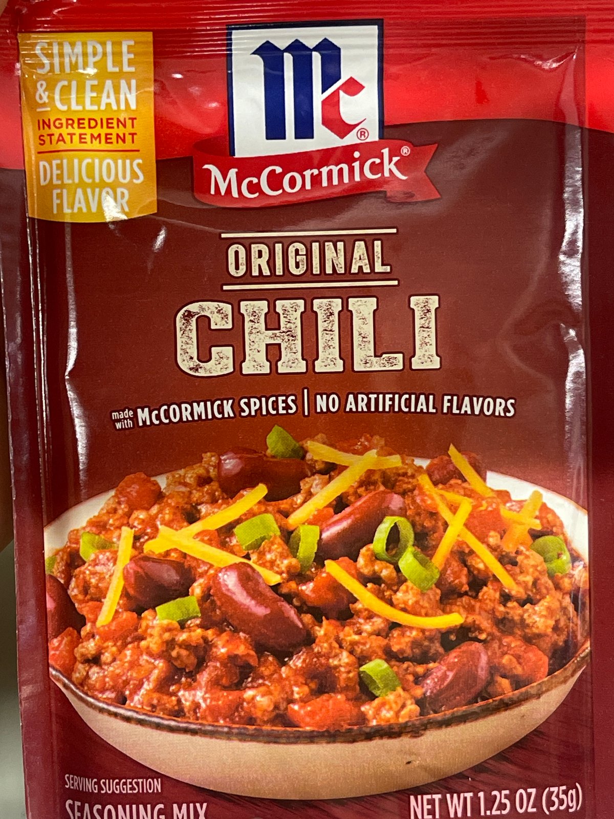 Mc cormick original chili