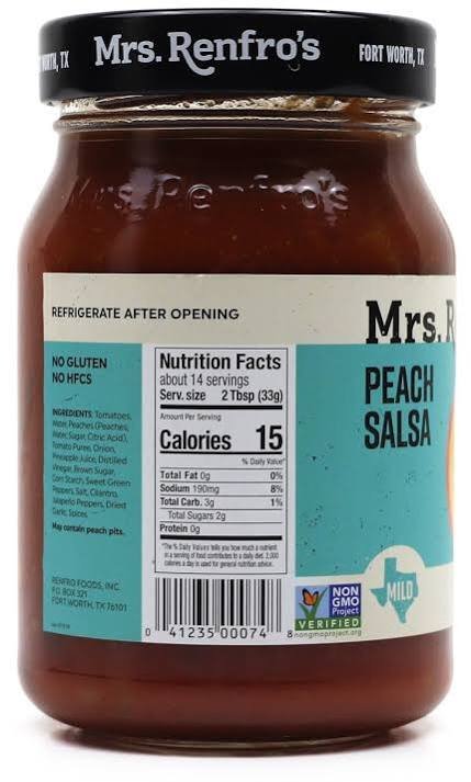 MRS.Renfro's peach salsa