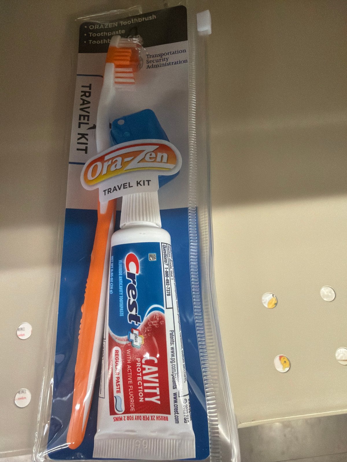 Orazen toothbrush travel kit