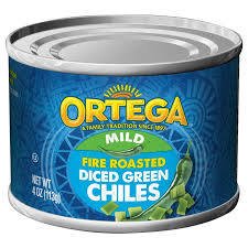 ortega diced green chilies-4 oz