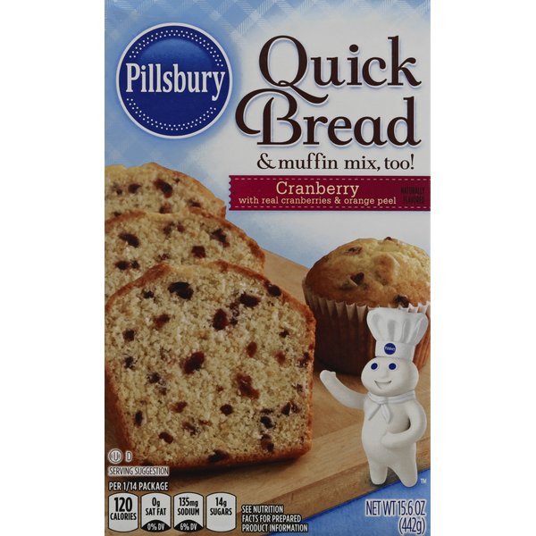 Pillsbury Cranberry Quick Bread & Muffin Mix 15.6 oz