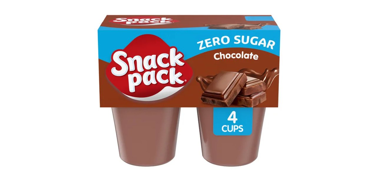 Snack pack zero sugar chocolate pudding