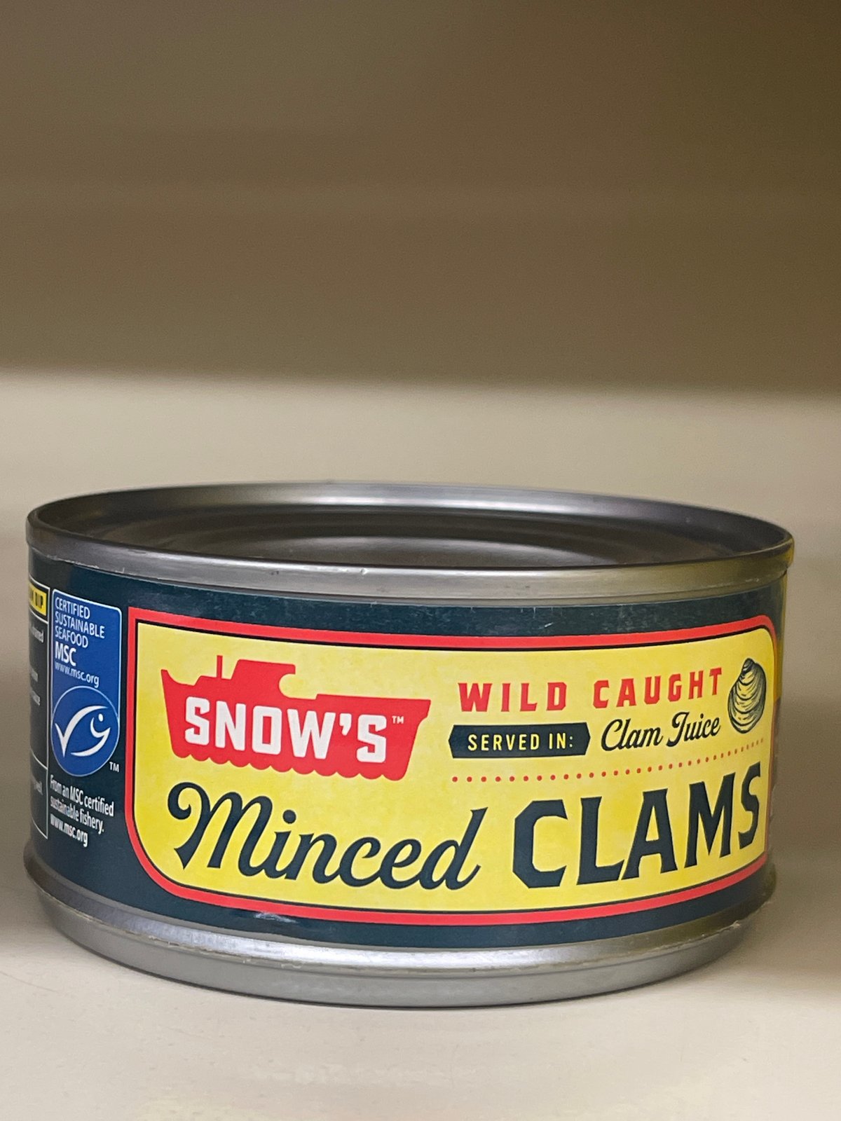 Snows minced clams