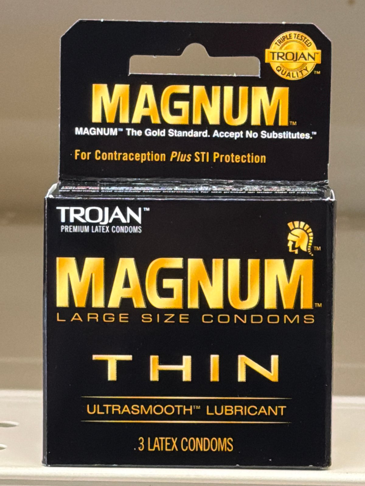 TROJAN MAGNUM THIN LUBRICANT