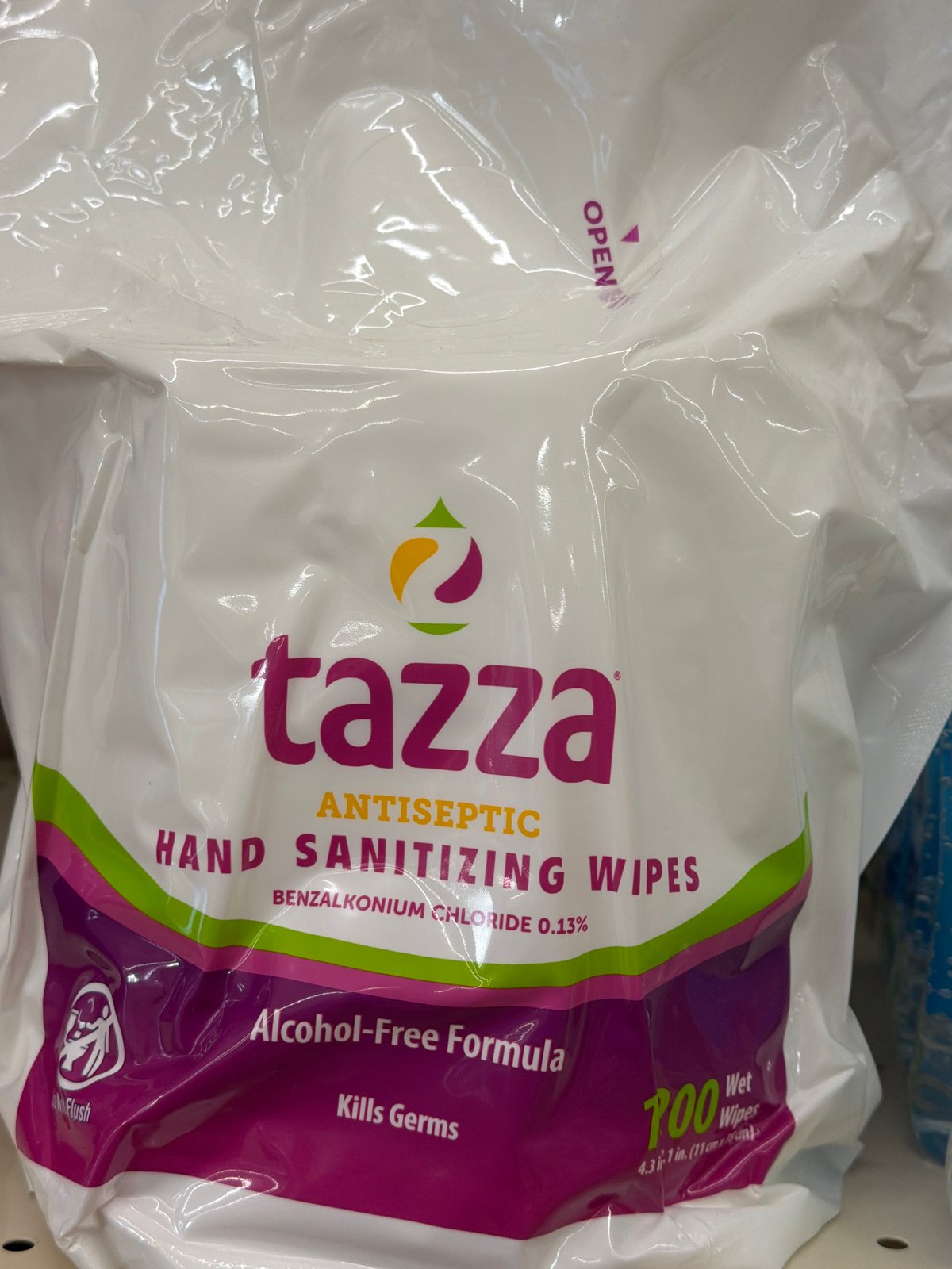TAZZA HAND SANITIZING WIPES
