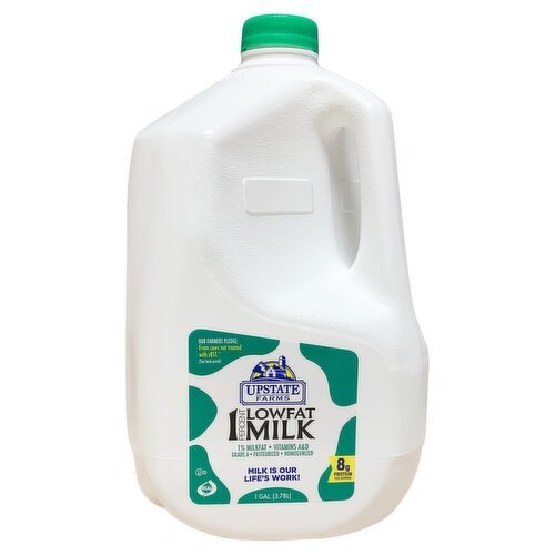 UPSTATE FARMS 1 percent LOW FAT MILK 1ga