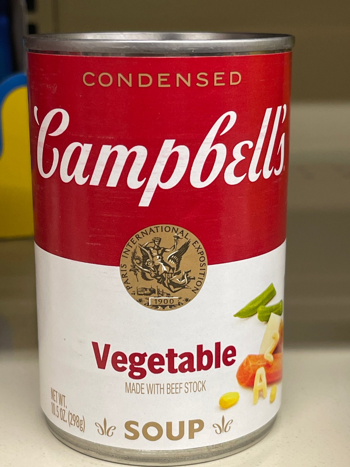 Campbells vegetable soup(beef stock)